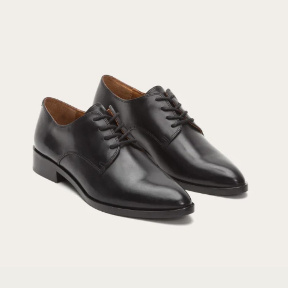 Frye Erica Oxford Lace Up Shoe in Black Womens 7.5